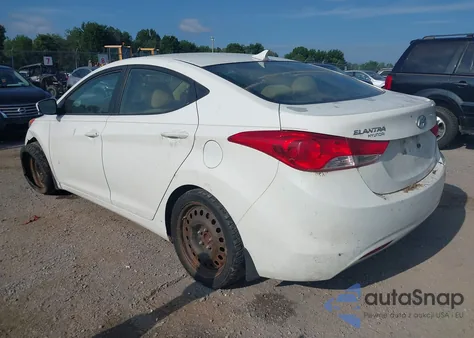 2013 Hyundai Elantra Gls из США, поврежденный, VIN 5NPDH4AE3DH308218